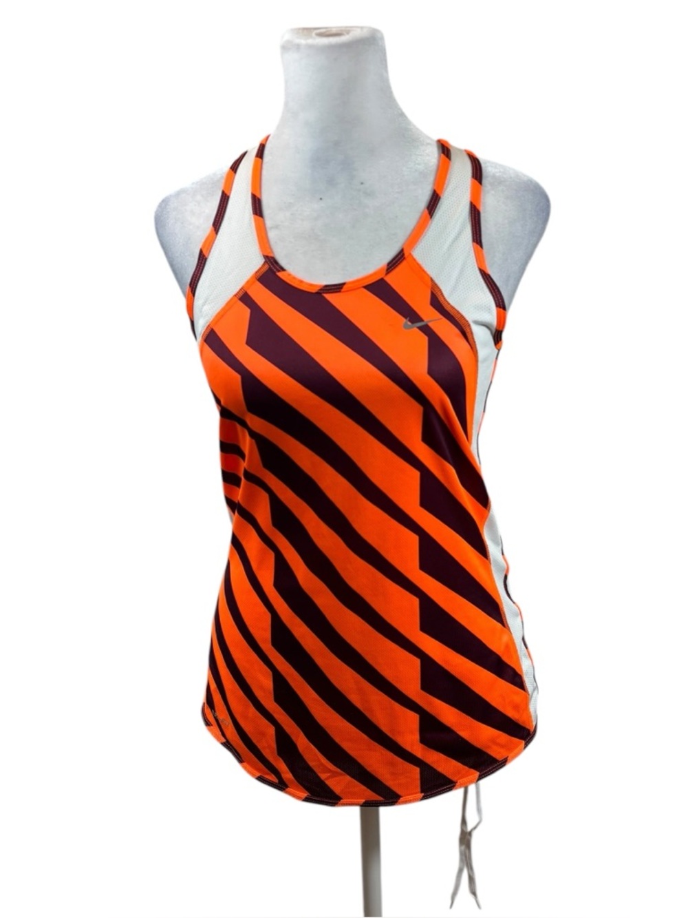 Ladies Nike Dri-Fit Orange and Red Athletic tank Top Size Small